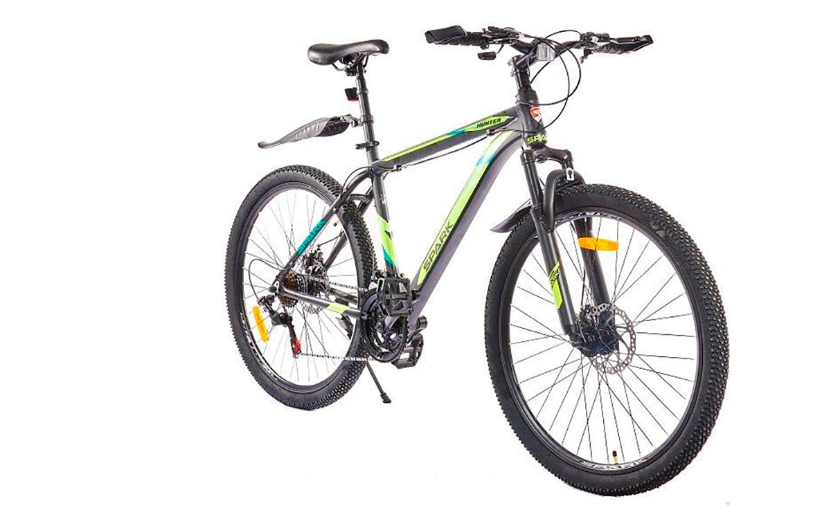 Фотографія Велосипед SPARK HUNTER 27,5" 2021, розмір L, Сіро-зелений